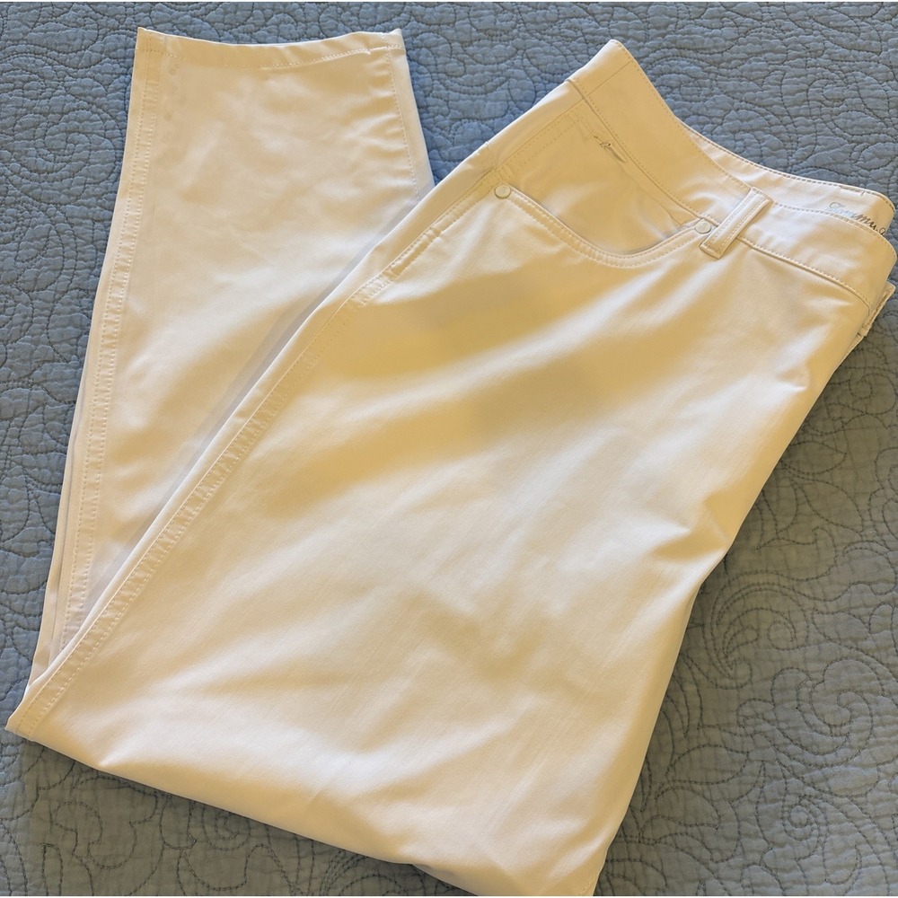 Tommy Bahama Women's 16 White Kira Cay Island Zone City Pant